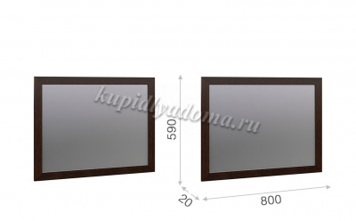 Зеркало навесное Эшли 80 (Венге)