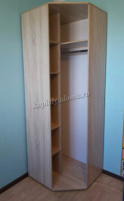 Шкаф угловой Белладжио ШК-01 (Дуб сонома/Белый) 