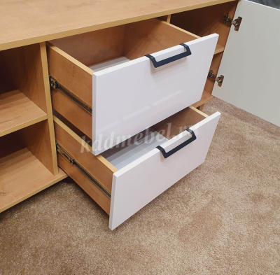 Тумба Остин 1500 (Бунратти/Белый/Ромб)