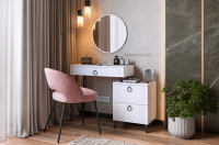 Трюмо Ева +Зеркало фортуна 1 белый