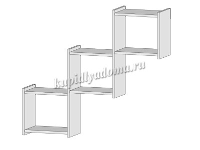 Полка Квадро (Белый)