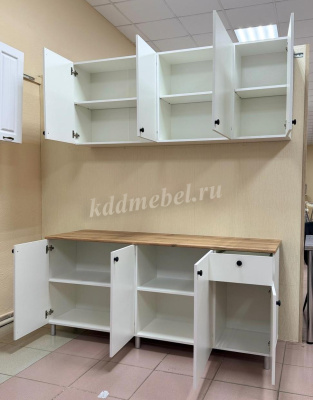 Кухня Ева 1,8 (Белый шагрень)
