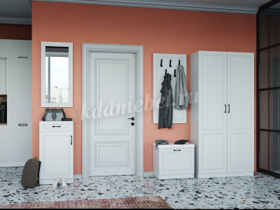 Тумба  Апполия 600 (Белый/Белый дуб)