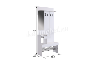 Прихожая К2 Баско (Белое дерево)