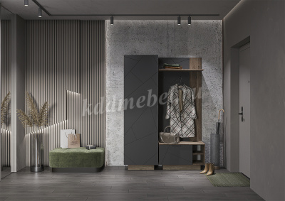 Пенал Даллас закрытый ПН-03 (Дуб каньон/Графит)