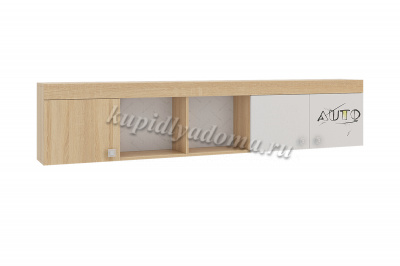 Полка Форсаж (Дуб сонома/Белый)