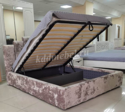 Кровать Амелия 1.4 с подъемным механизмом (Плюш Латте)