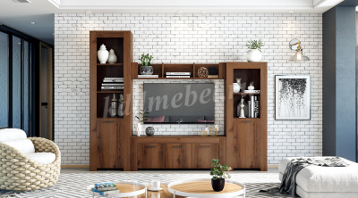 Комод 1100 Квадро-34 (Дуб Делано темный)