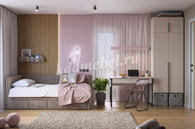 Стол Юниор (Кашемир/Черный муар)