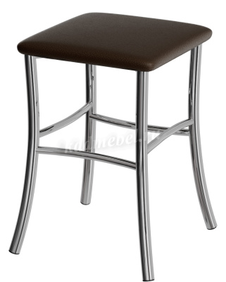 Табурет Квадрат (Шоколад экокожа)