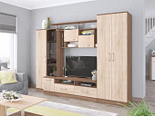 Гостиная Оскар-5 (Ясень шимо темный/Дуб сонома)