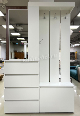 Прихожая Агава 7 (Шагрень белый)  