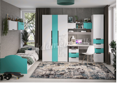 Пенал Миа (Дуб анкор/Матовый металлик)