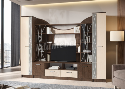 Пенал универсальный Ольбия (Венге/Дуб белфорт)