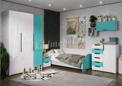 Пенал Миа (Дуб анкор/Матовый металлик)