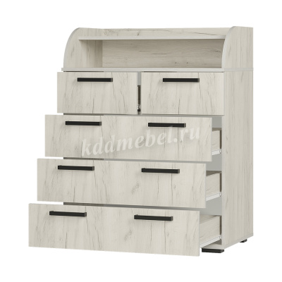 Комод Стандарт-1 NEW (Дуб крафт белый)