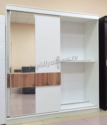 Шкаф-купе Софи 2.0 (Белый/Дуб вотан)