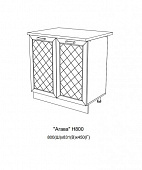 Шкаф нижний Н800 кухня Агава (Моренга)