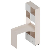 Письменный уголок Умка правый (Тефия/Белый лофт)