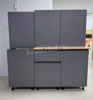 Кухня Лето 1,5 (Графит)