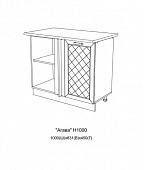 Шкаф нижний угловой НУ1000 кухня Агава (Моренга)