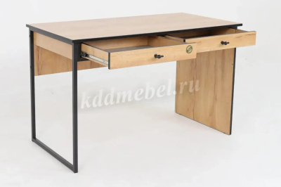 Стол письменный Берген-6 (Крафт золотой/Черный)