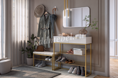 Зеркало Фортуна-3 (Белый)