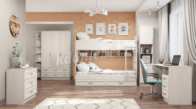 Тумба прикроватная Принцесса (Ясень анкор белый)