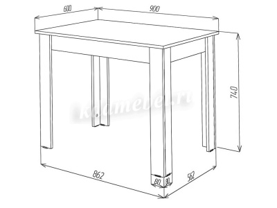 Стол обеденный Кай (Анкор светлый)