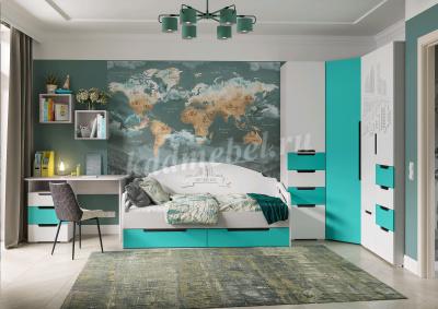 Пенал Миа (Дуб анкор/Матовый металлик)