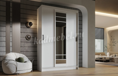 Шкаф-купе Бруно-3 (Белый)