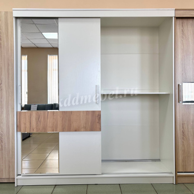 Шкаф-купе Софи 2.0 (Белый/Дуб вотан)