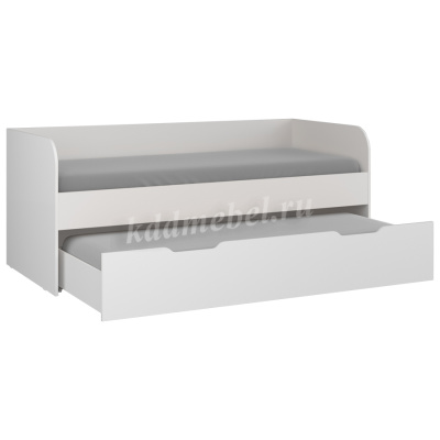 Кровать с выдвижным спальным местом Зефир (Белый)