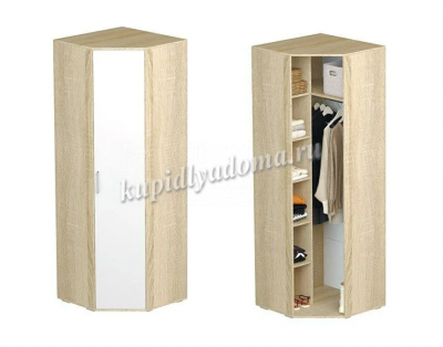 Шкаф угловой Белладжио ШК-01 (Дуб сонома/Белый) 