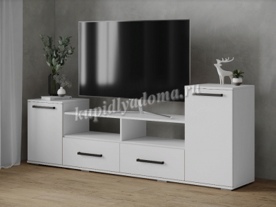 Тумба ТВ Парус-2 (Белый древесные поры)