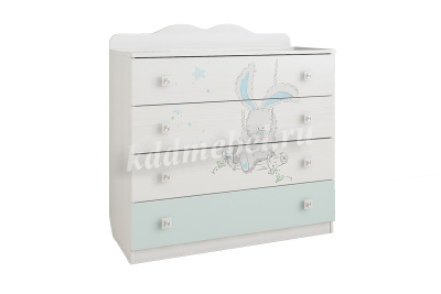 Комод Бонни зверята (Рамух белый/Кенди)