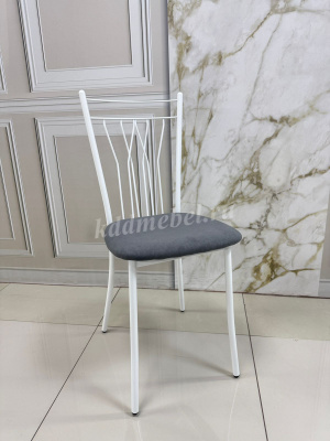 Стул Марсель К (Белый/Велюр Бежевый)