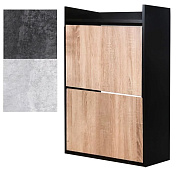 Обувница РикКо 2 (Бетон темный/Бетон светлый)