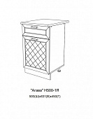 Шкаф нижний Н500 1Я кухня Агава (Моренга)