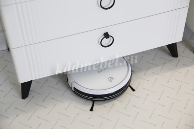 Комод Ева (Белое дерево/Белый матовый)