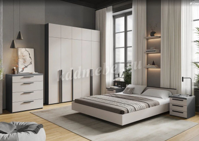 Комод Мята 0.8 (Графит/Кашемир)