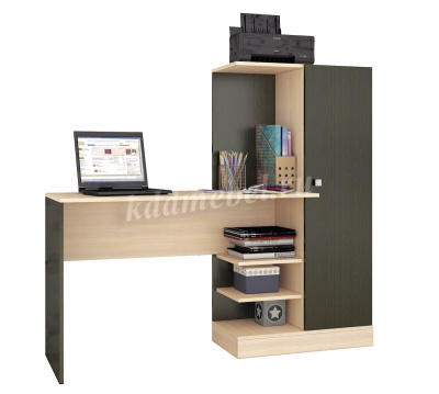 Стол компьютерный Квартет-6 (Венге/Дуб молочный)