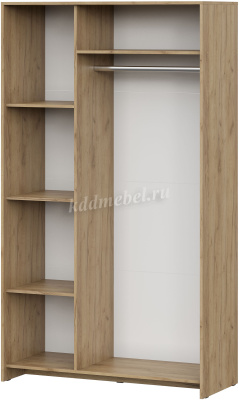 Шкаф 3-х створчатый МСП 1 (Дуб золотой/Камень темный)