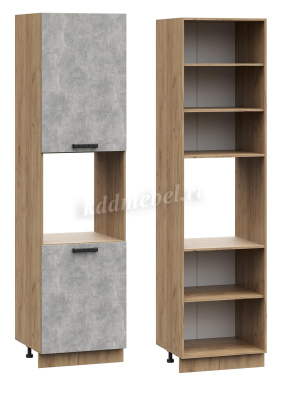 Шкаф пенал ШПД 920*600 Кухня Катрин (Софт Графит)