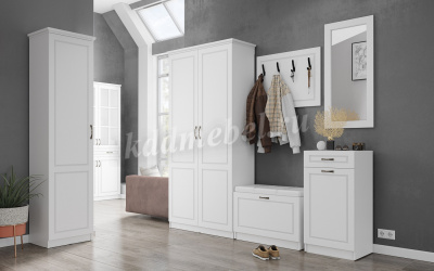 Вешалка Апполия 800 (Белый/Белый дуб)