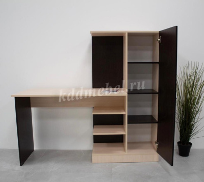 Стол компьютерный Квартет-6 (Венге/Дуб молочный)