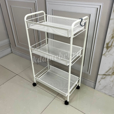 Этажерка Ладья-2К на колесиках (Белый)