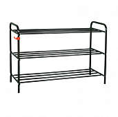 Подставка для обуви Альфа-33 3-х полочная (Черный)