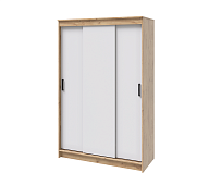 Шкаф-купе Бруно-1 (Дуб вотан/Белый)