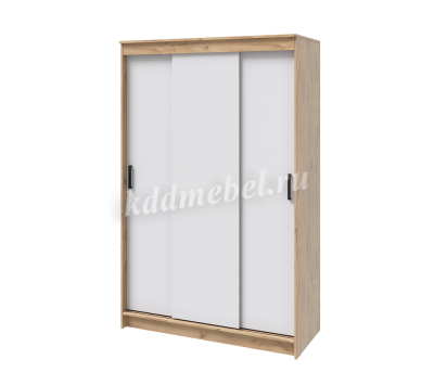 Шкаф-купе Бруно-1 (Дуб вотан/Белый)